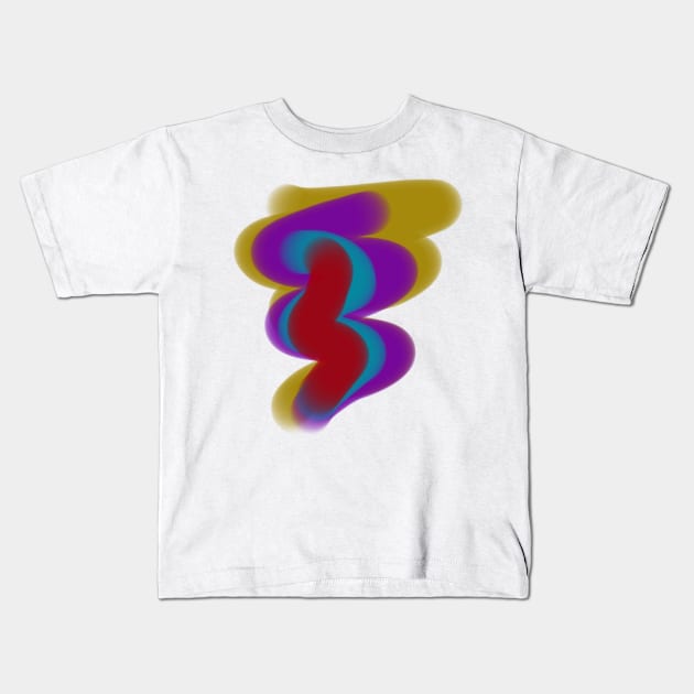 purple marron yellow abstract texture background Kids T-Shirt by Artistic_st